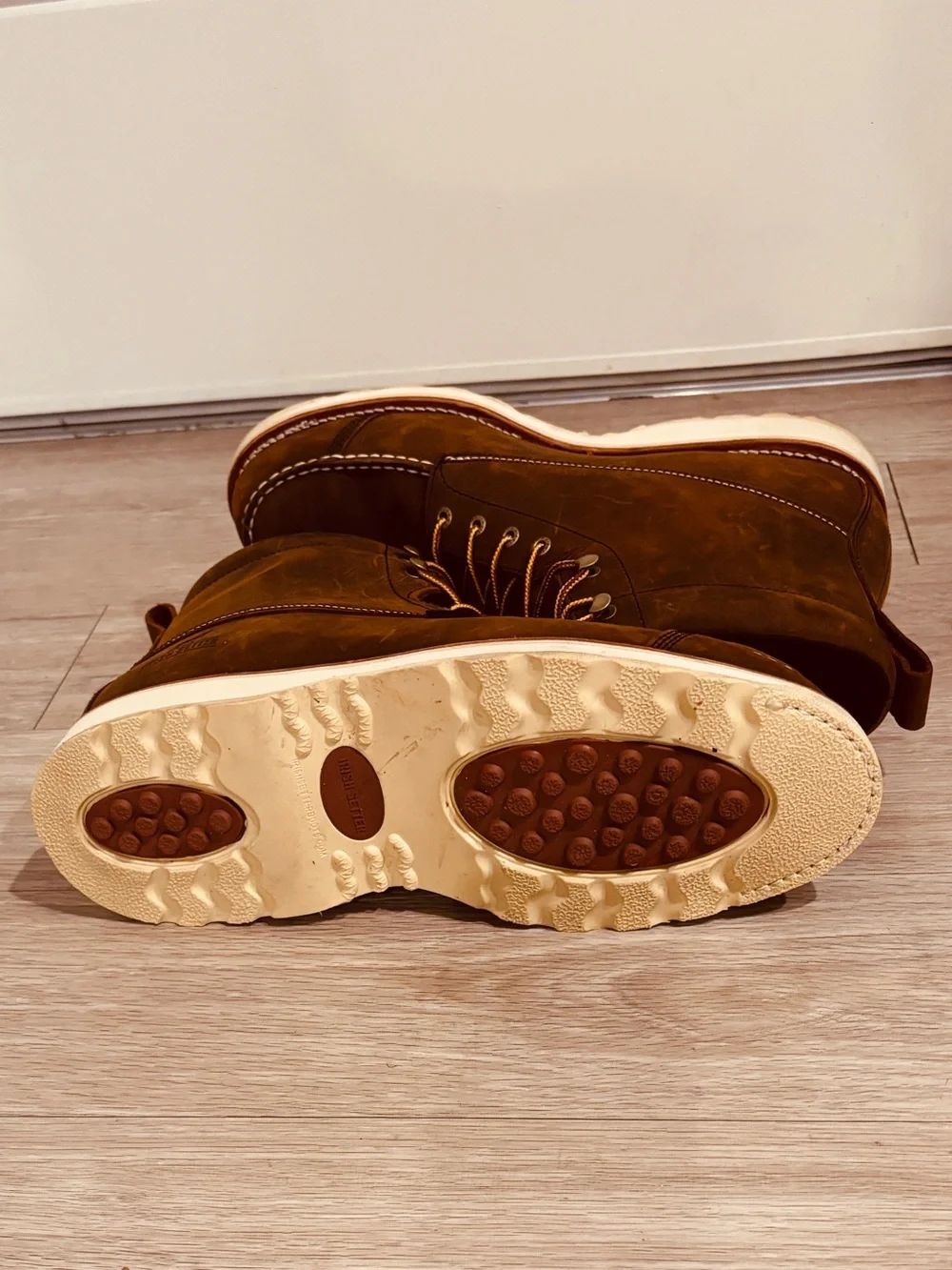 Irish Setter Wingshooter Men’s Brown Waterproof Safety Toe Work Boots USA 13D